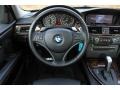 2008 BMW 3 Series Black Interior Steering Wheel Photo