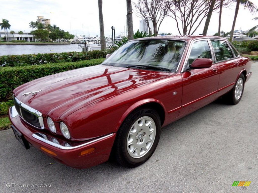 2000 XJ XJ8 - Carnival Red / Cashmere photo #1