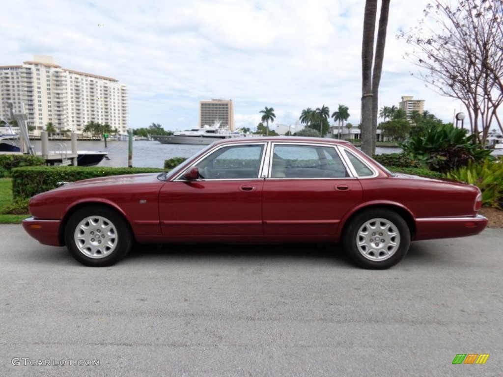 2000 XJ XJ8 - Carnival Red / Cashmere photo #3