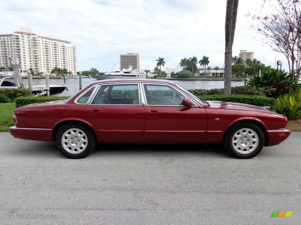 2000 XJ XJ8 - Carnival Red / Cashmere photo #12