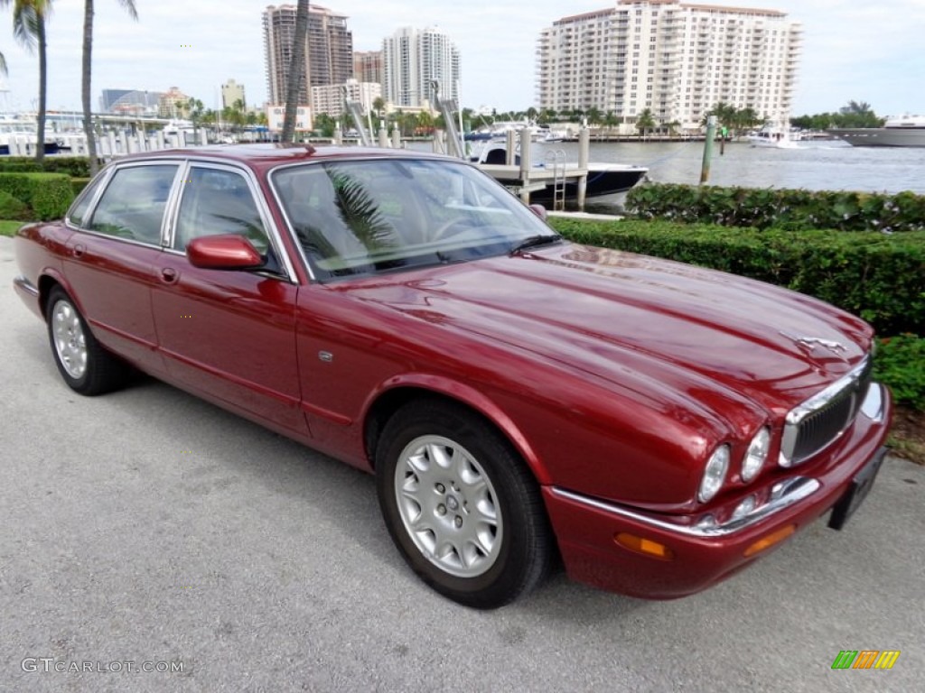 2000 XJ XJ8 - Carnival Red / Cashmere photo #14