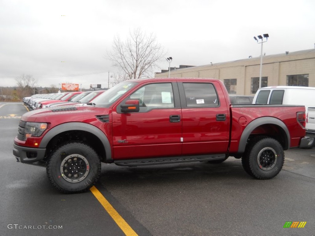 Ruby Red 2014 Ford F150 SVT Raptor SuperCrew 4x4 Exterior Photo #88691880