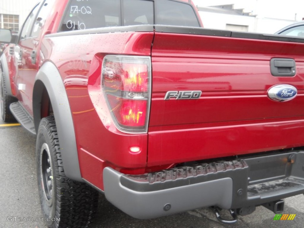 2014 F150 SVT Raptor SuperCrew 4x4 - Ruby Red / Raptor Special Edition Black/Brick Accent photo #10