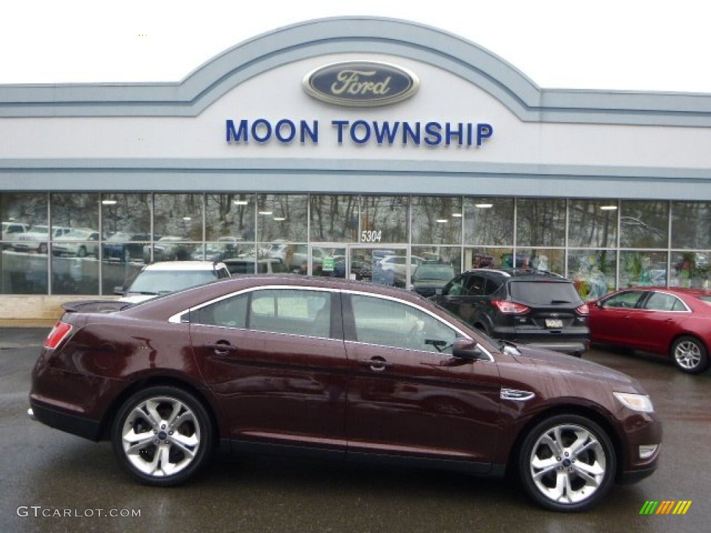 2010 Taurus SHO AWD - Cinnamon Red Metallic / Charcoal Black/Umber Brown photo #1