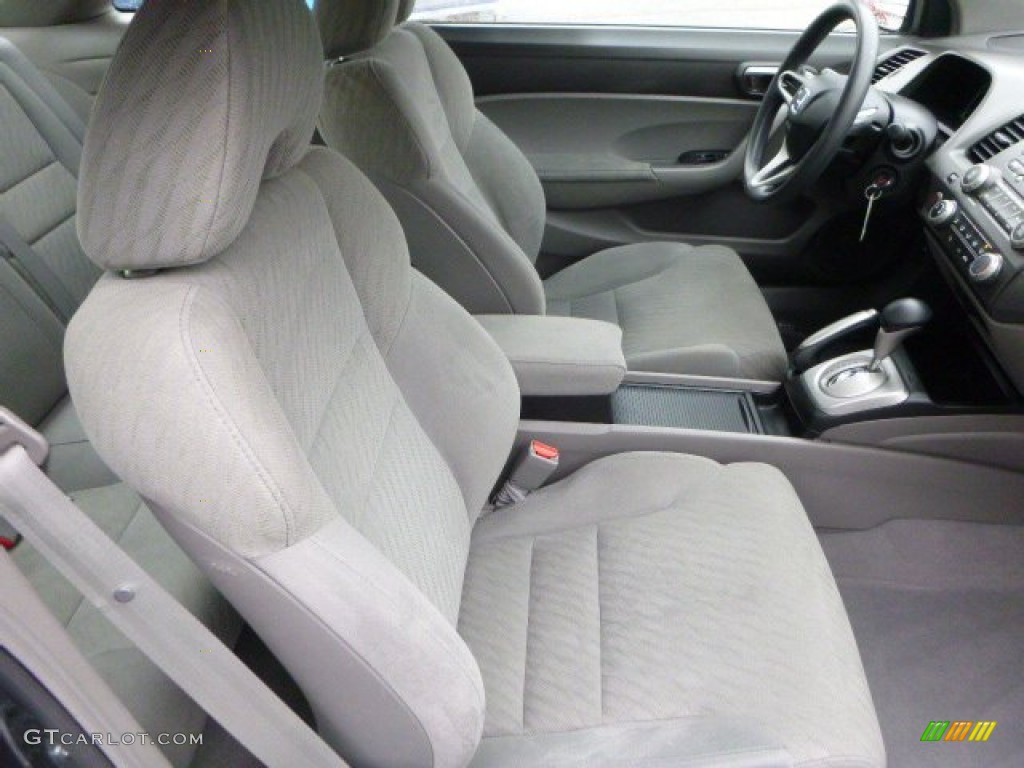 2011 Civic LX Coupe - Polished Metal Metallic / Gray photo #10