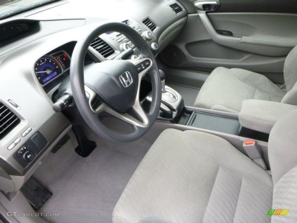 2011 Civic LX Coupe - Polished Metal Metallic / Gray photo #18