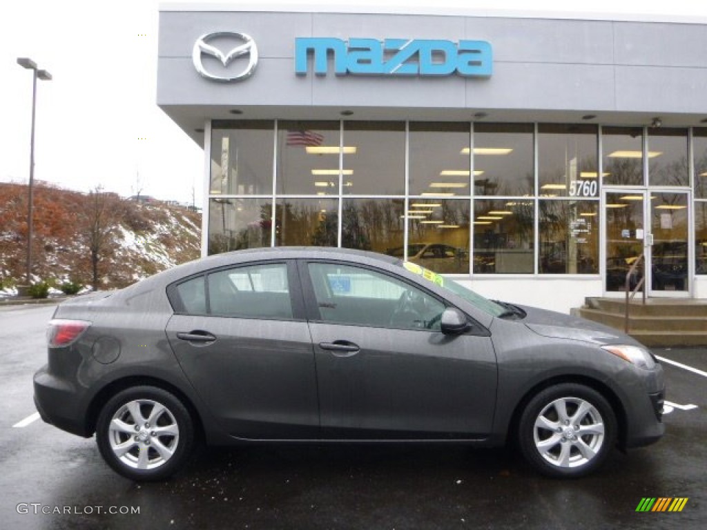 2010 MAZDA3 i Sport 4 Door - Metropolitan Gray Mica / Black photo #1