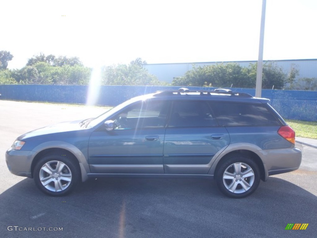 2005 Outback 2.5XT Limited Wagon - Atlantic Blue Pearl / Off Black photo #3