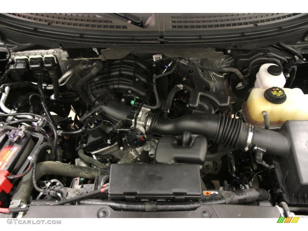 2011 F150 XLT SuperCab 4x4 - Ebony Black / Steel Gray photo #15