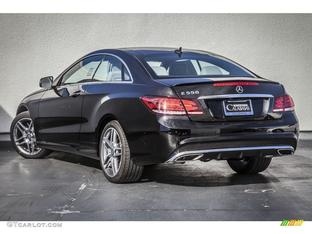 2014 E 550 Coupe - Black / Gray/Dark Gray photo #2