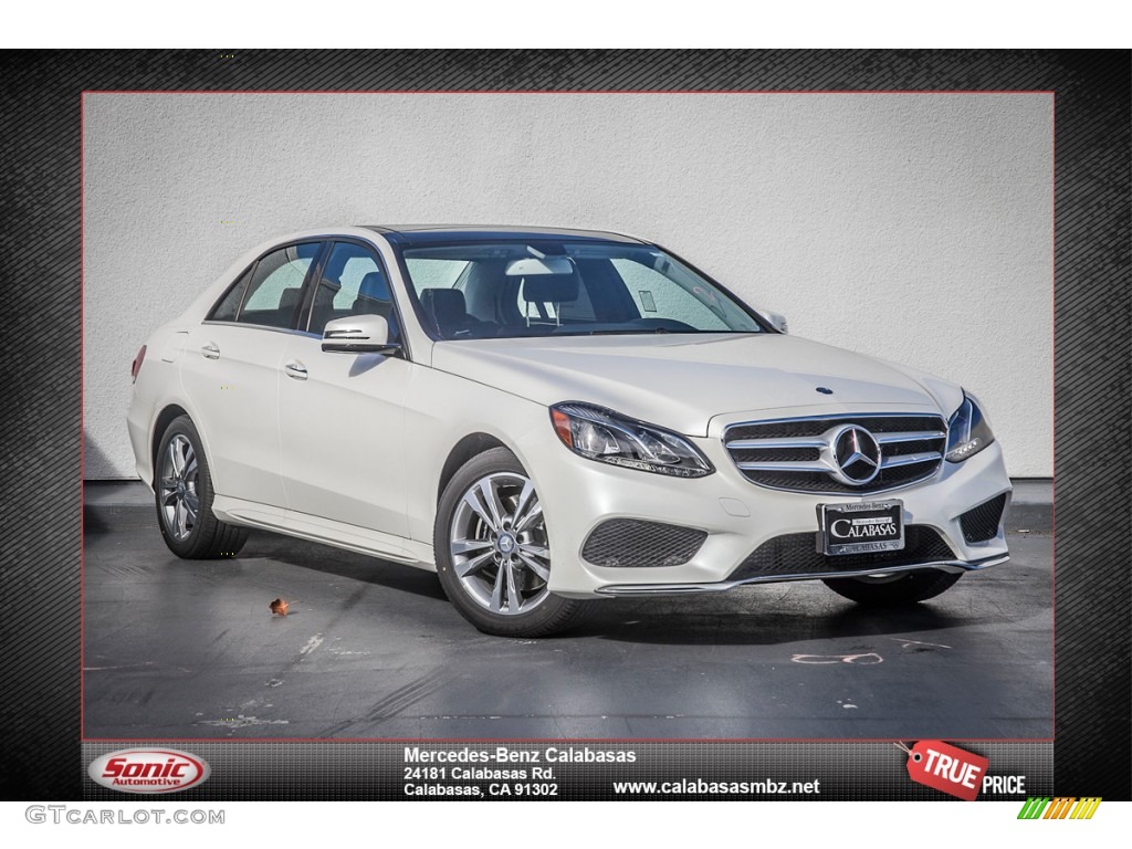 2014 E E250 BlueTEC Sedan - Diamond White Metallic / Black photo #1