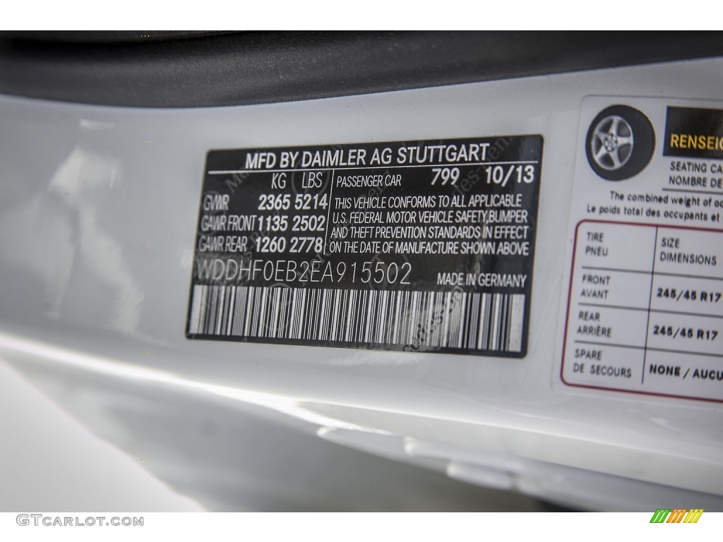 2014 E E250 BlueTEC Sedan - Diamond White Metallic / Black photo #7