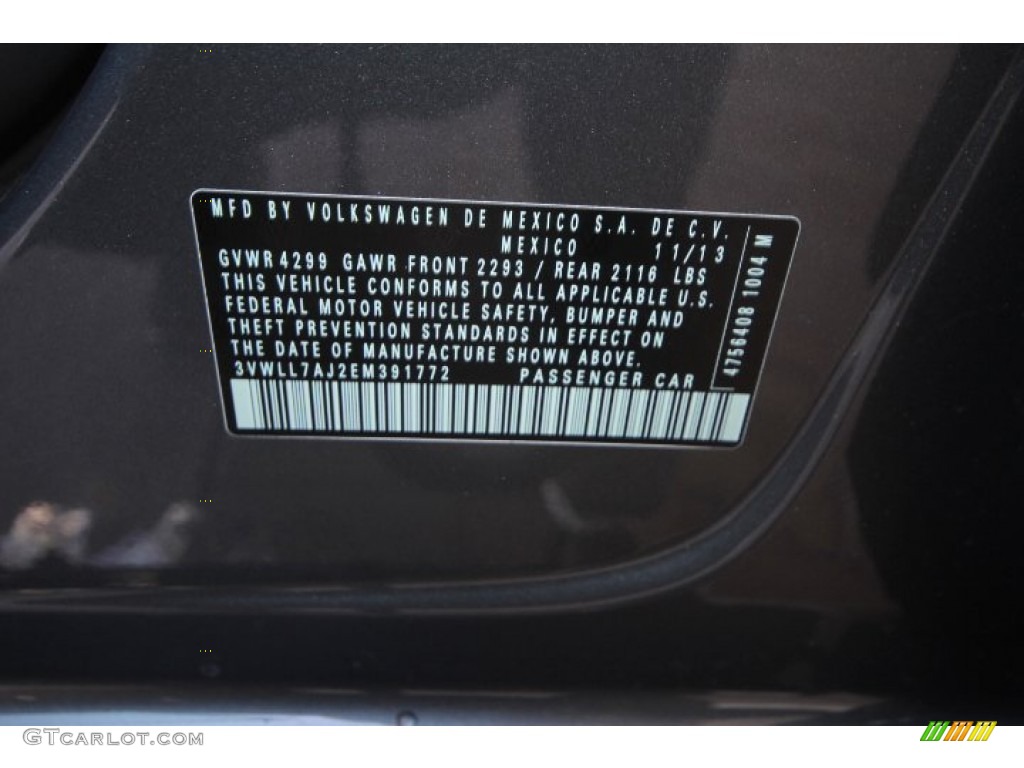 2014 Jetta TDI Sedan - Platinum Gray Metallic / Titan Black photo #28