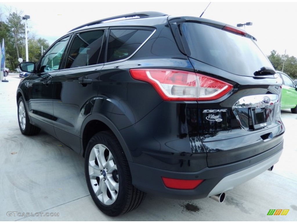 2013 Escape SEL 1.6L EcoBoost 4WD - Tuxedo Black Metallic / Charcoal Black photo #2