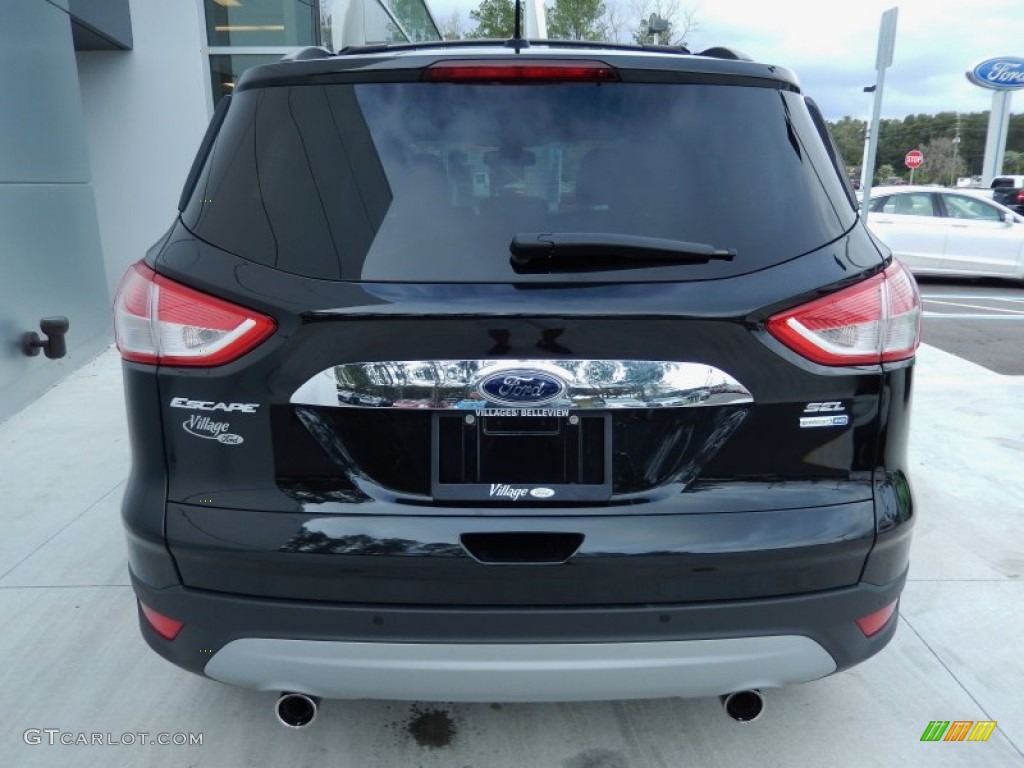 2013 Escape SEL 1.6L EcoBoost 4WD - Tuxedo Black Metallic / Charcoal Black photo #3