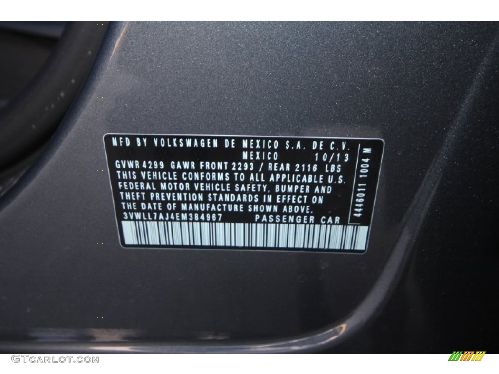 2014 Jetta TDI Sedan - Platinum Gray Metallic / Titan Black photo #30