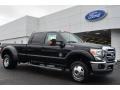 2014 Tuxedo Black Metallic Ford F350 Super Duty Lariat Crew Cab 4x4 Dually  photo #1