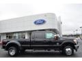 2014 Tuxedo Black Metallic Ford F350 Super Duty Lariat Crew Cab 4x4 Dually  photo #2