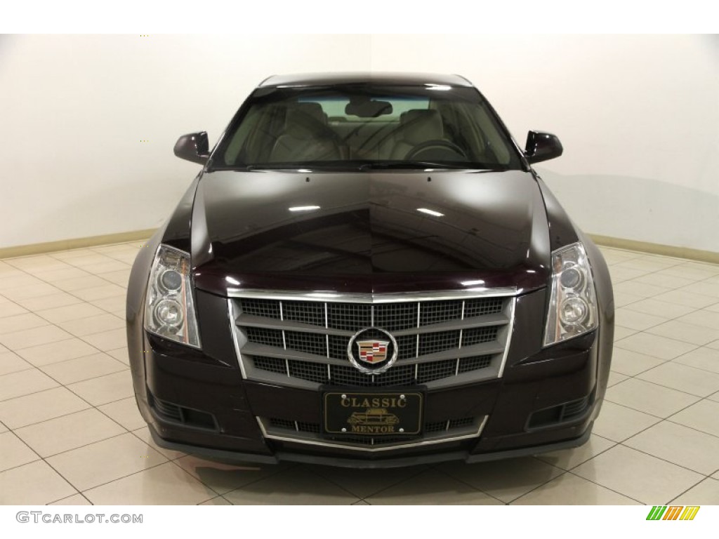2009 CTS Sedan - Black Cherry / Cashmere/Cocoa photo #2