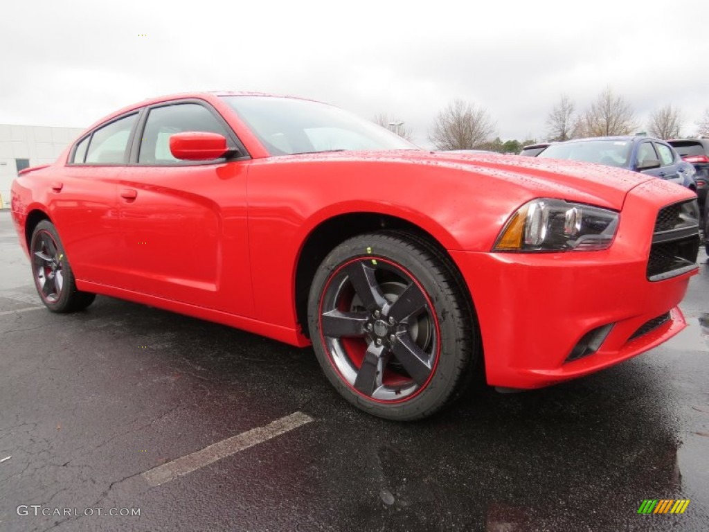 2014 Charger SXT - TorRed / Black photo #4