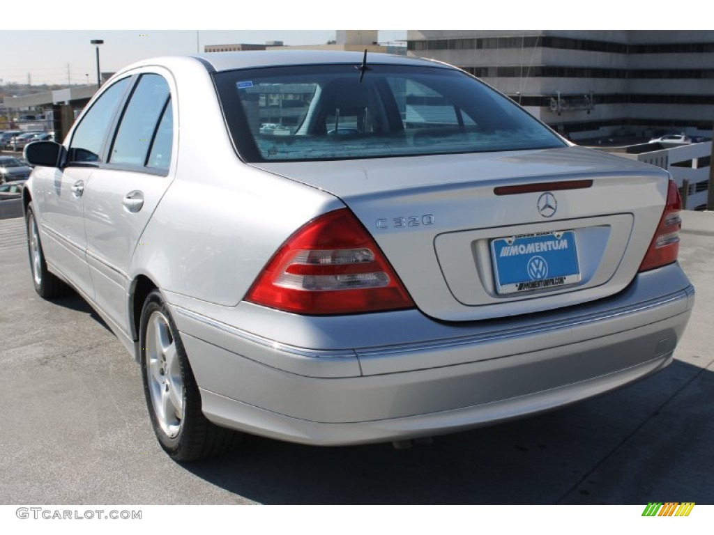 2001 C 320 Sedan - Brilliant Silver Metallic / Charcoal Black photo #7