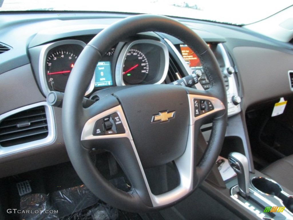 2014 Chevrolet Equinox LT AWD Brownstone/Jet Black Steering Wheel Photo #88708402