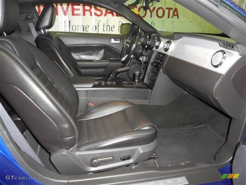 2007 Mustang GT Premium Coupe - Vista Blue Metallic / Dark Charcoal photo #16
