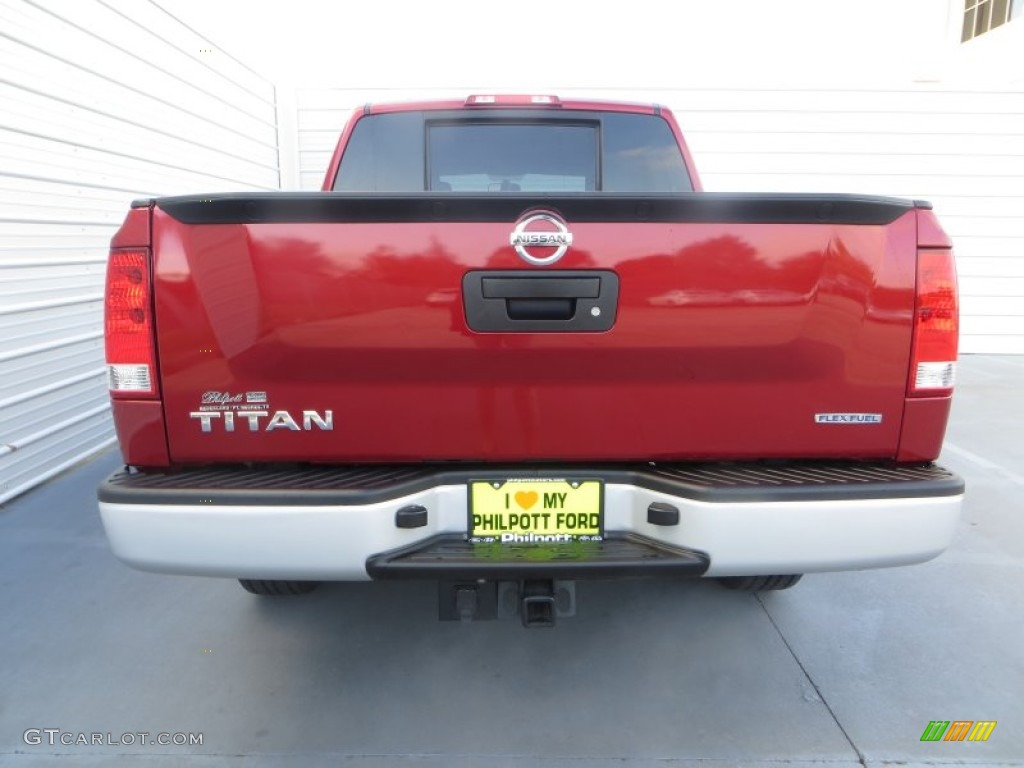 2013 Titan S Crew Cab - Cayenne Red / Charcoal photo #4