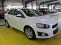 2013 Summit White Chevrolet Sonic LT Sedan  photo #4