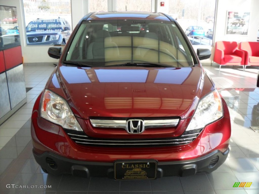 2009 CR-V EX 4WD - Tango Red Pearl / Gray photo #3