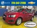 2013 Crystal Red Tintcoat Chevrolet Sonic LT Sedan  photo #1