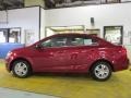 2013 Crystal Red Tintcoat Chevrolet Sonic LT Sedan  photo #2