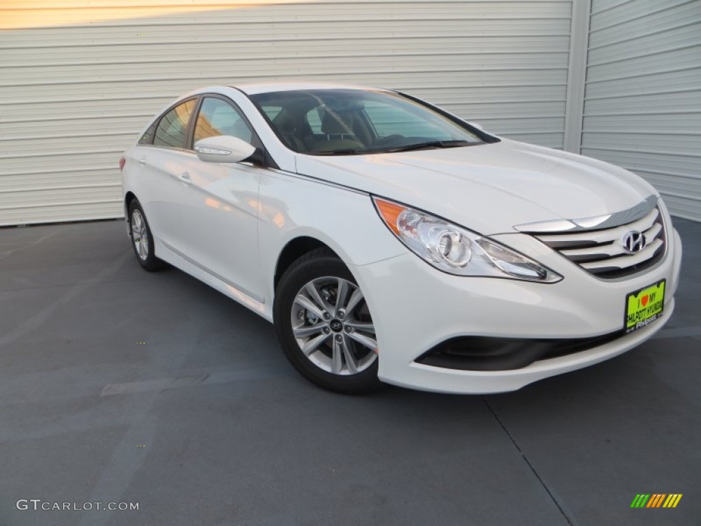 2014 Sonata GLS - Pearl White / Camel photo #1