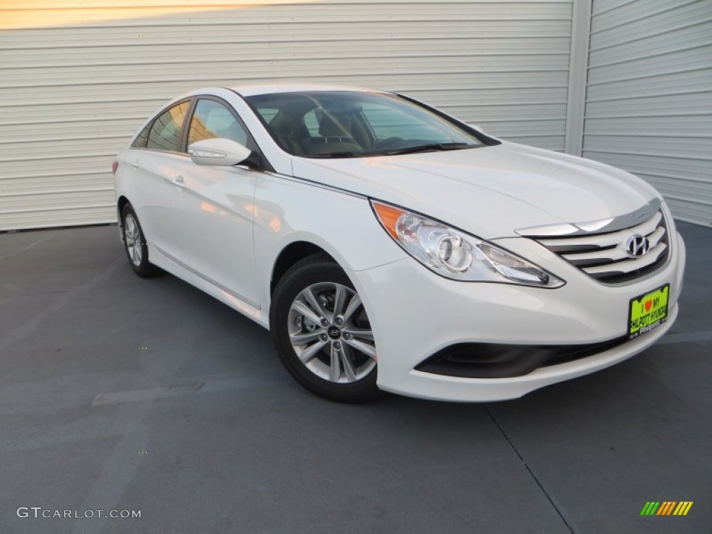 2014 Sonata GLS - Pearl White / Camel photo #2