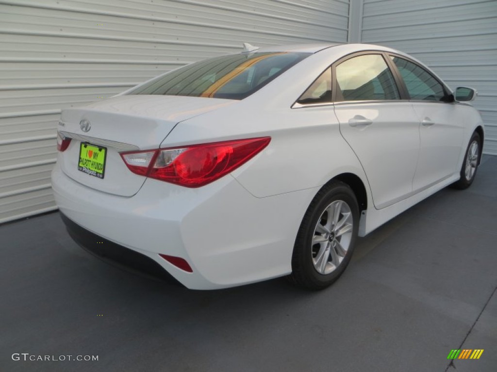 2014 Sonata GLS - Pearl White / Camel photo #7