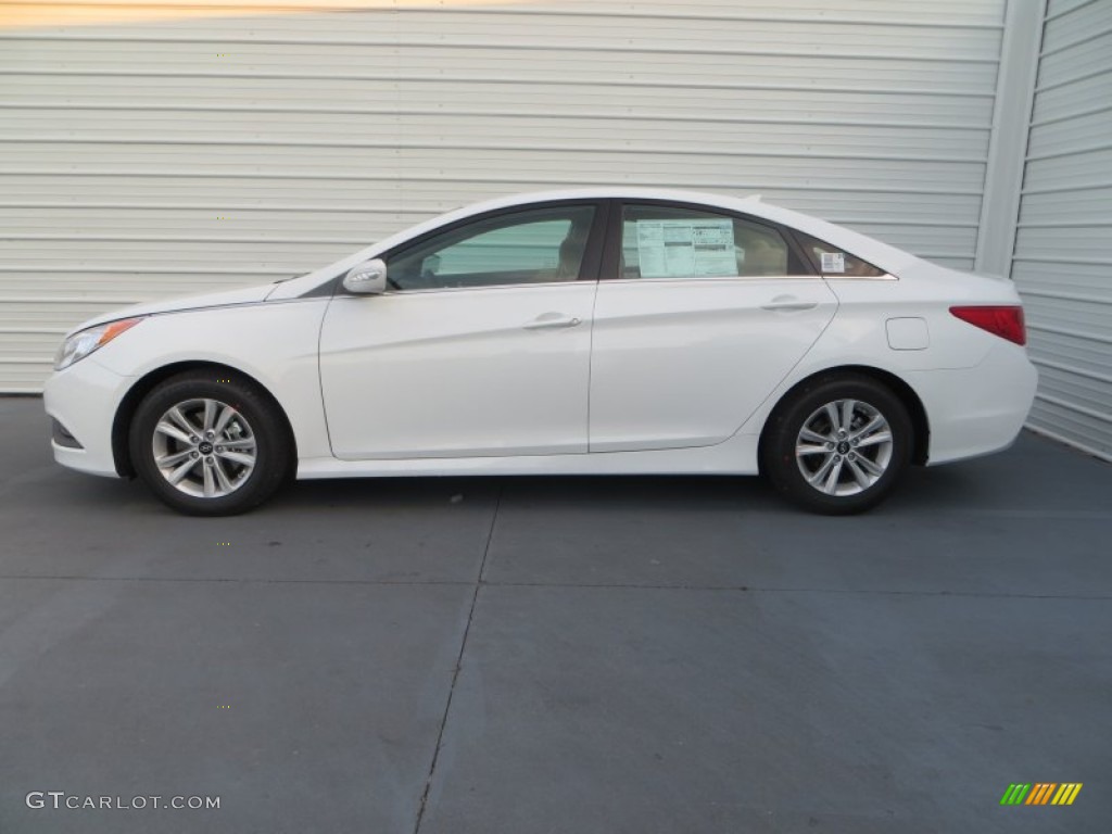 2014 Sonata GLS - Pearl White / Camel photo #12