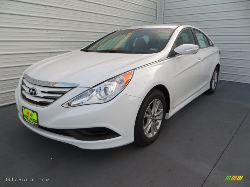 2014 Sonata GLS - Pearl White / Camel photo #14