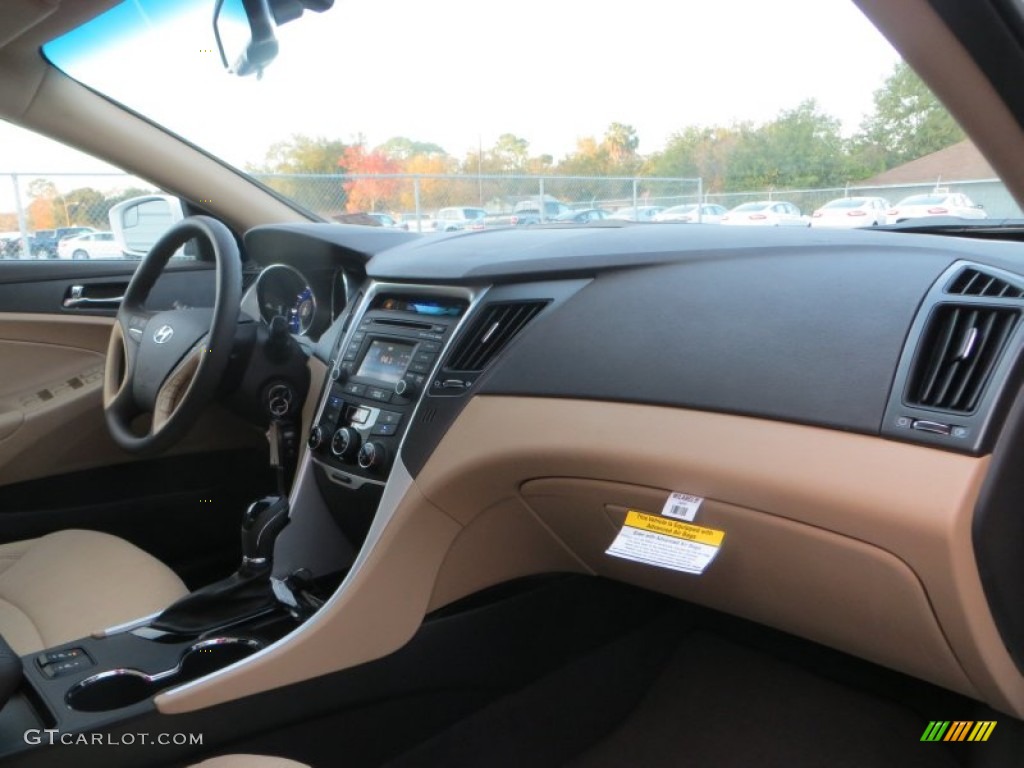 2014 Sonata GLS - Pearl White / Camel photo #16