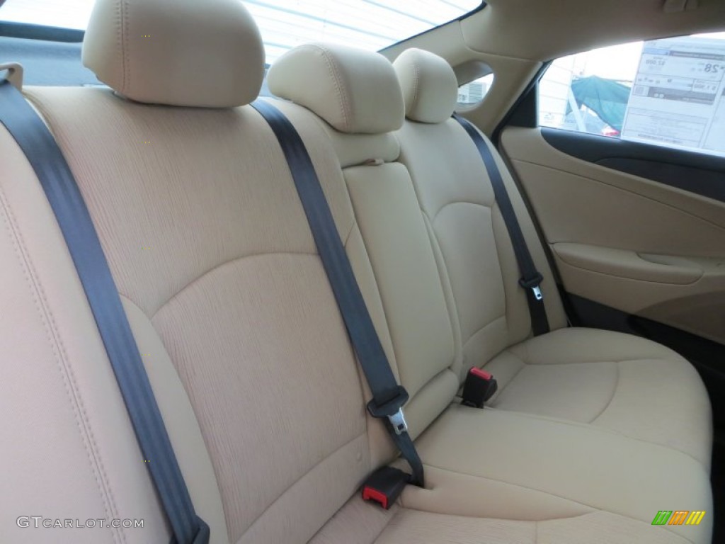 2014 Sonata GLS - Pearl White / Camel photo #19