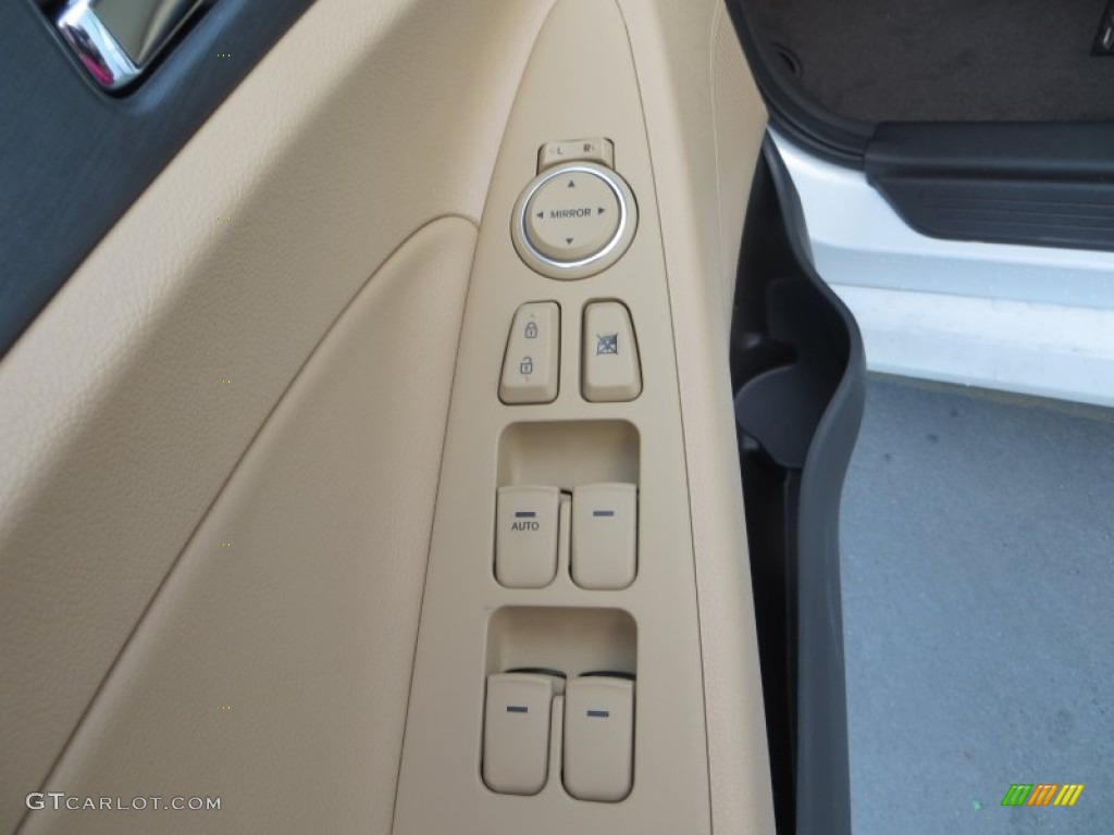 2014 Sonata GLS - Pearl White / Camel photo #22
