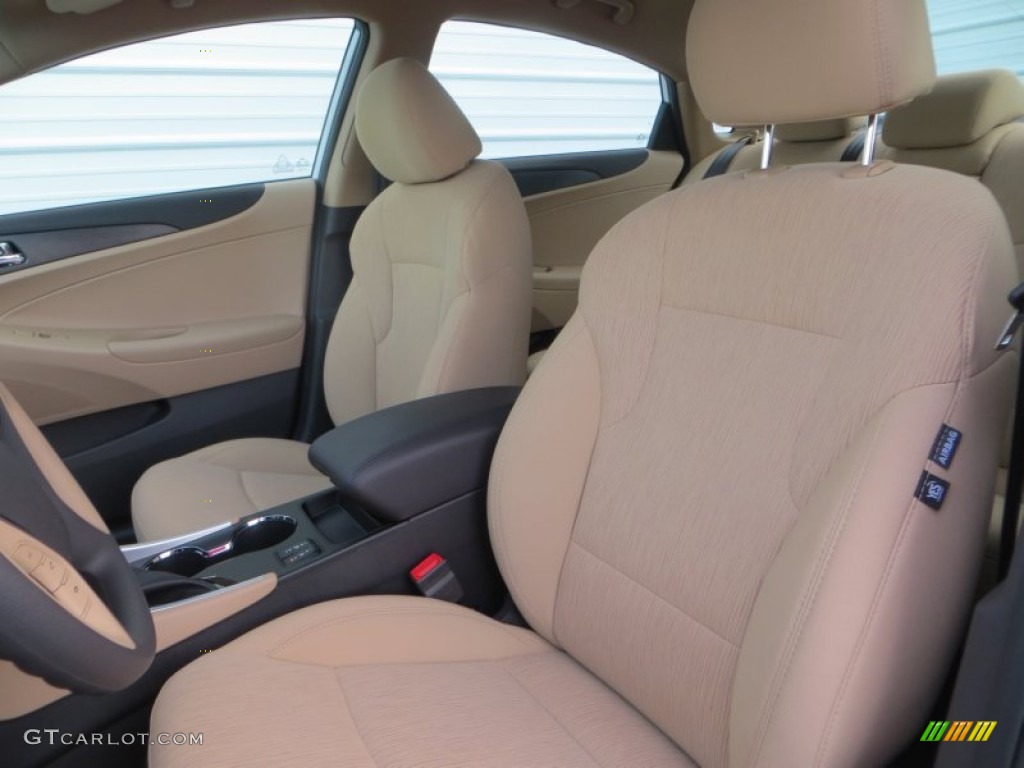 2014 Sonata GLS - Pearl White / Camel photo #24