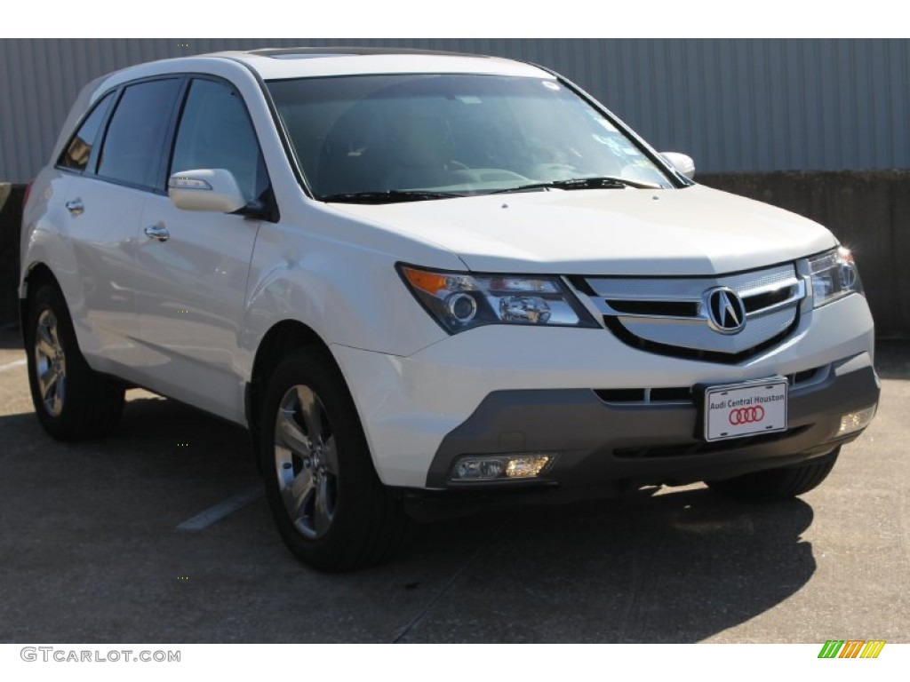 2008 MDX Sport - Aspen White Pearl / Taupe photo #1