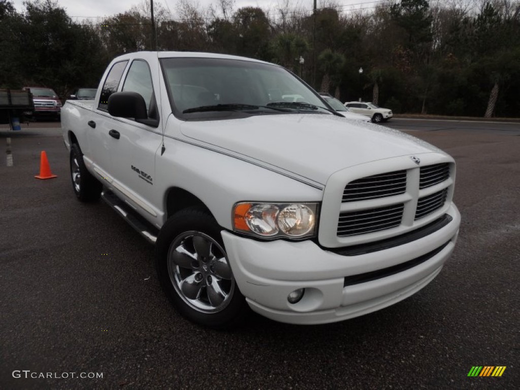 2005 Ram 1500 SLT Quad Cab - Bright White / Dark Slate Gray photo #1