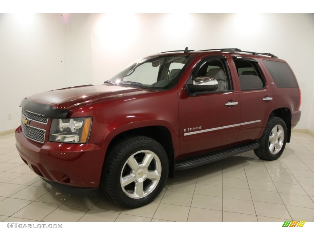 2009 Tahoe LTZ 4x4 - Red Jewel / Light Titanium photo #3