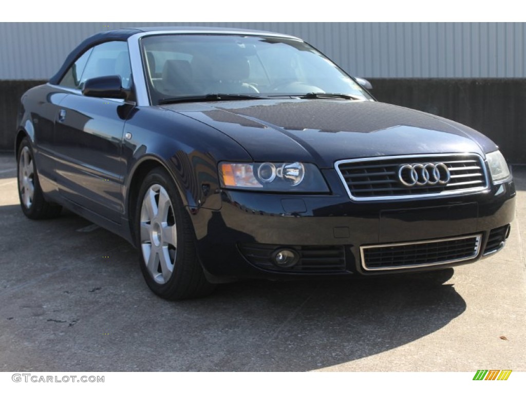 2004 A4 1.8T Cabriolet - Moro Blue Pearl Effect / Beige photo #3