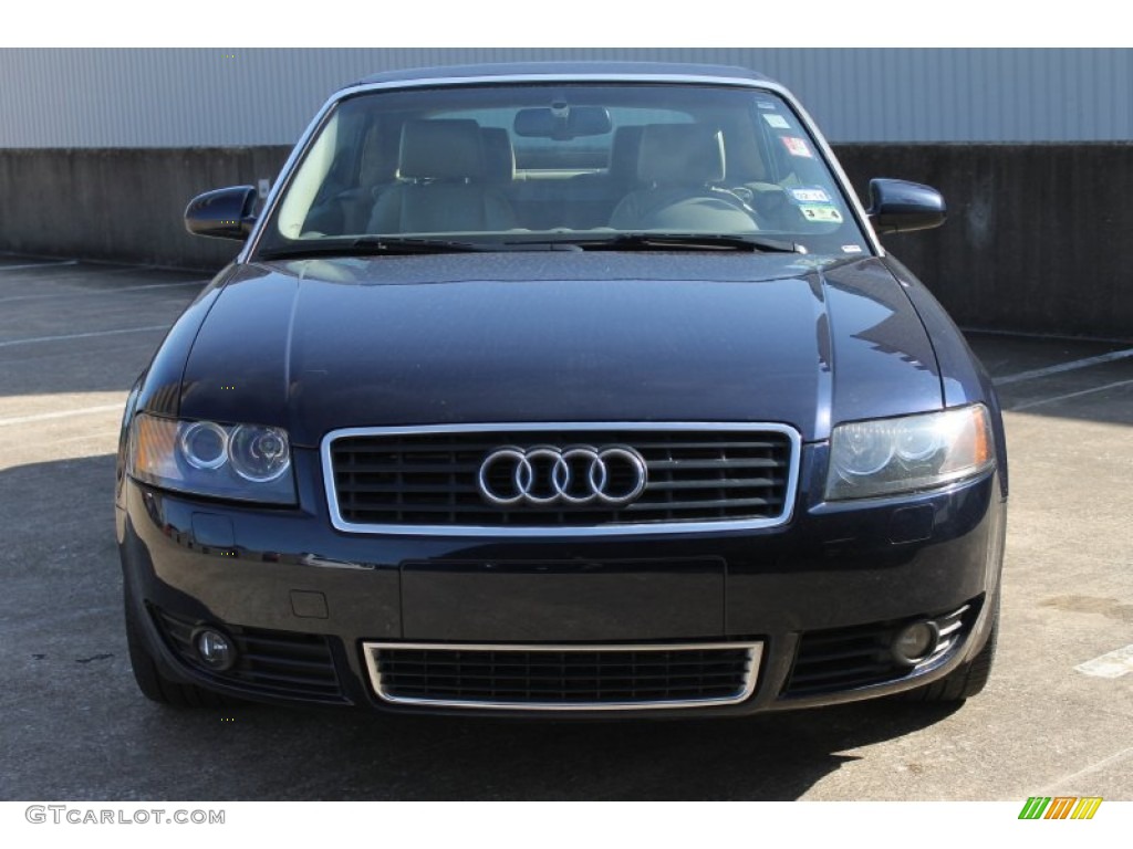 2004 A4 1.8T Cabriolet - Moro Blue Pearl Effect / Beige photo #4