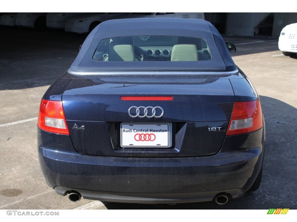 2004 A4 1.8T Cabriolet - Moro Blue Pearl Effect / Beige photo #9
