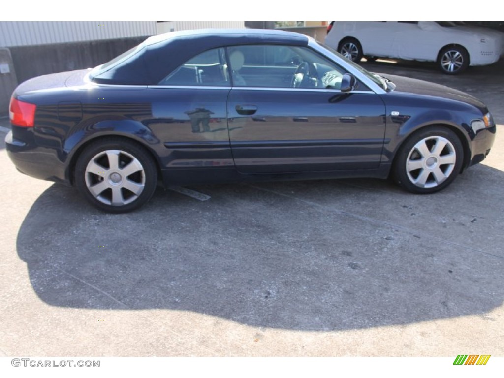 2004 A4 1.8T Cabriolet - Moro Blue Pearl Effect / Beige photo #11