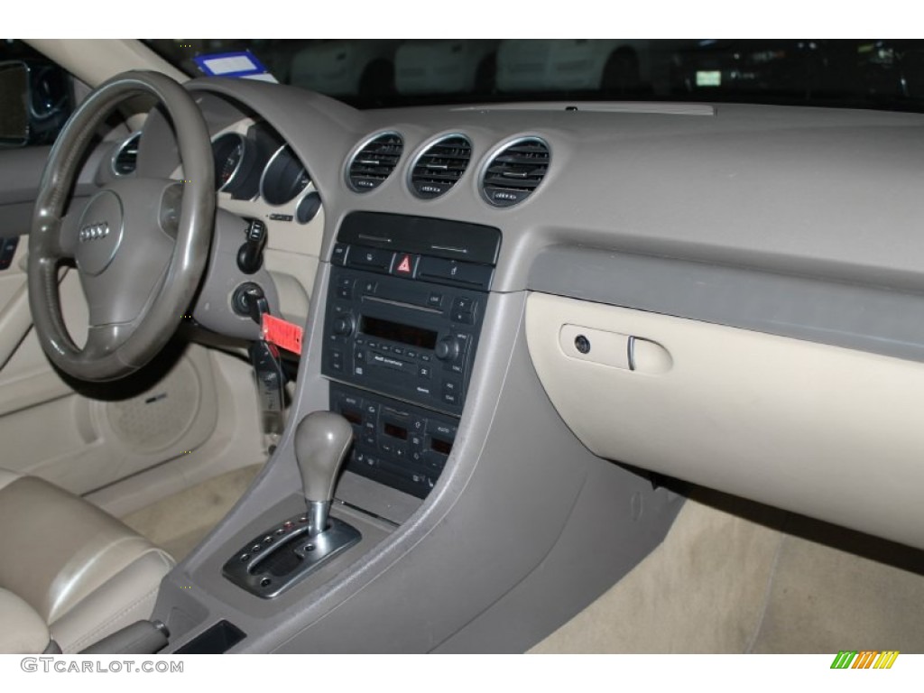 2004 A4 1.8T Cabriolet - Moro Blue Pearl Effect / Beige photo #22
