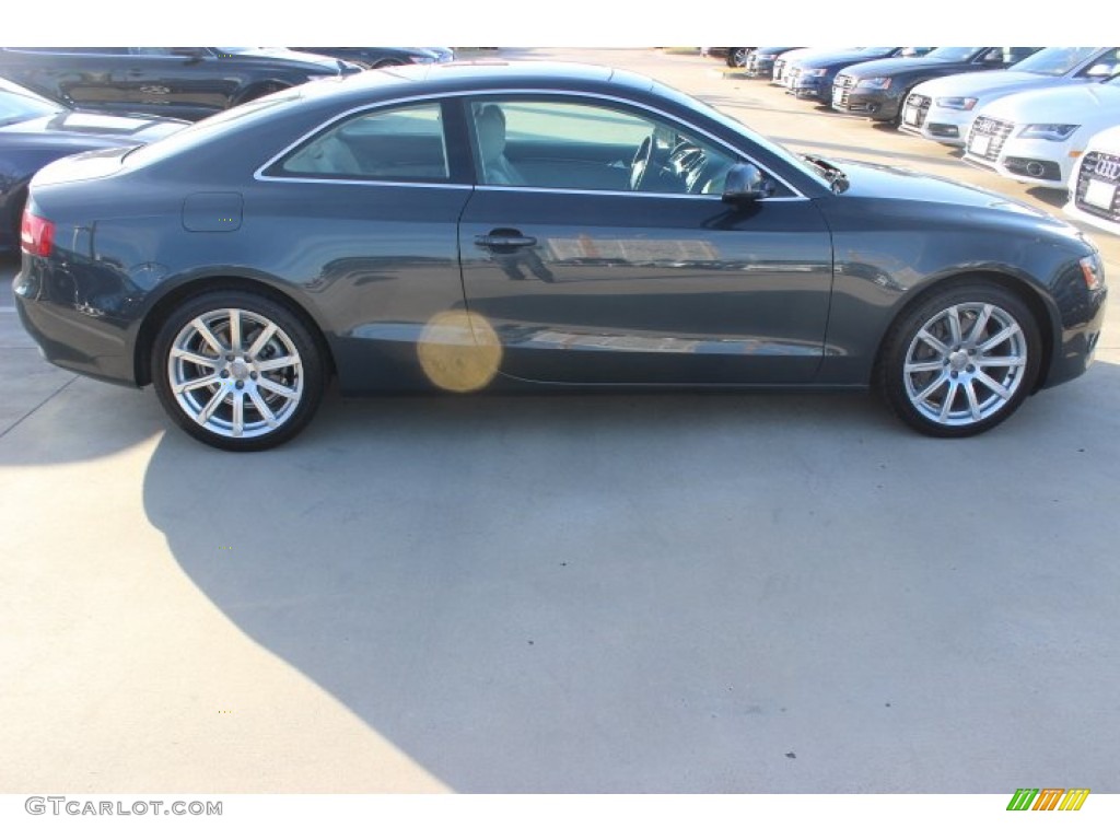 2011 A5 2.0T quattro Coupe - Meteor Grey Pearl Effect / Light Grey photo #8